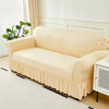Stretch Sofa Slipcover with Skirted Edge