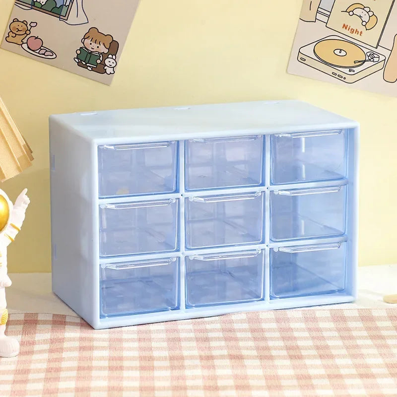 9-Grid Schreibtisch-Aufbewahrungsorganisator mit Schublade für Schreibtisch & Wand