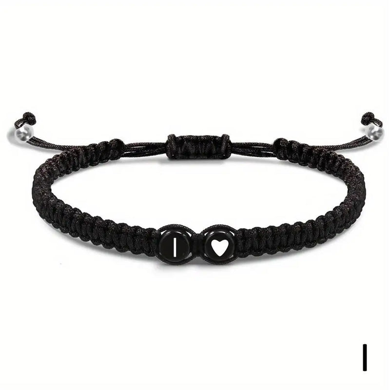 Personalized Alphabet Heart Bracelet
