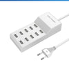 10-Port USB Charging Station with Smart Power Distribution