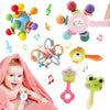 Montessori Sensory Baby Rattle and Teether Toy