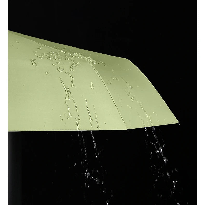 Auto Reverse-Folding Umbrella with Reflective Stripe & Carabiner Handle