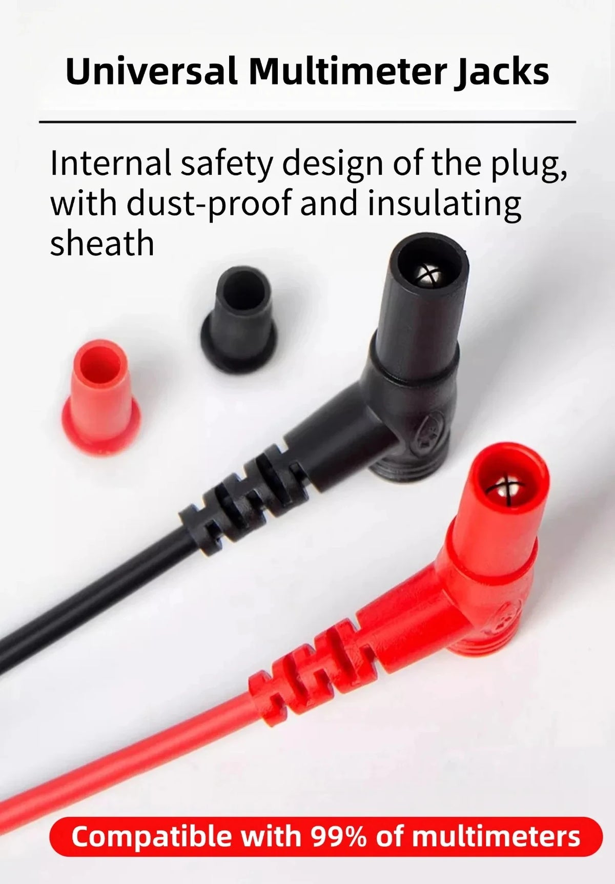 Multimeter Test Lead Kit with Needle-Tip Probes