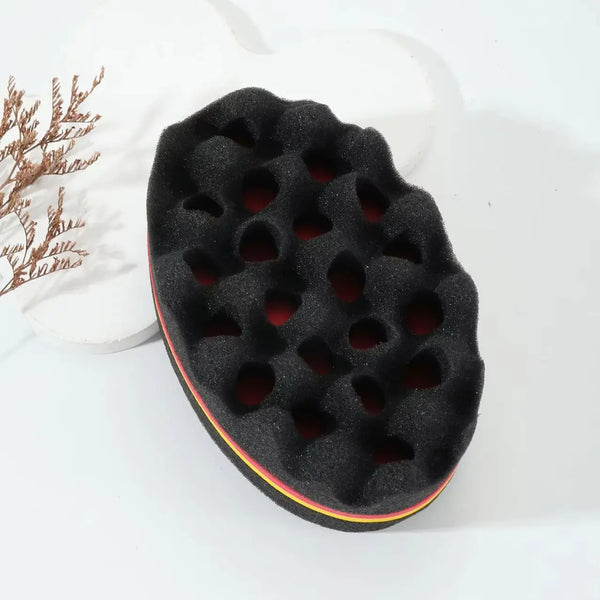 Professional Curl Defining Sponge Brush for Natural Hair