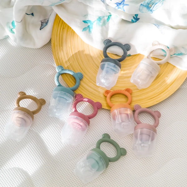 Silicone Baby Fruit Feeder with Protective Cover