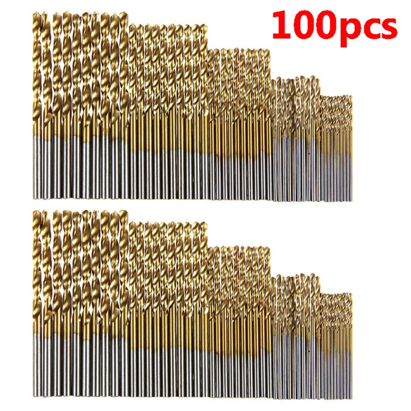 Titanium-Coated HSS Drill Bit Set