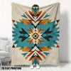 Rustic Floral Patchwork Throw Blanket – Cozy Knit Cover for Sofa and Bed