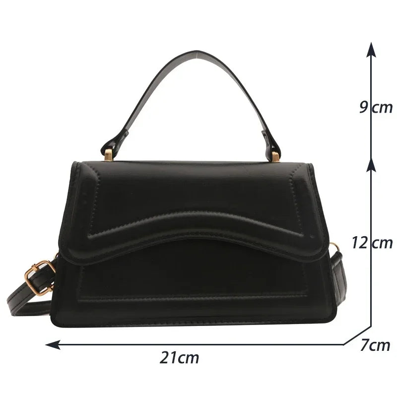 Minimalist Square PU Leather Crossbody Bag