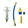 Car A/C Oil and Dye Injector with Low-Side Quick Coupler