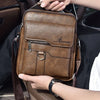 Vintage Leather Messenger Bag for Men – Classic Crossbody Shoulder Bag