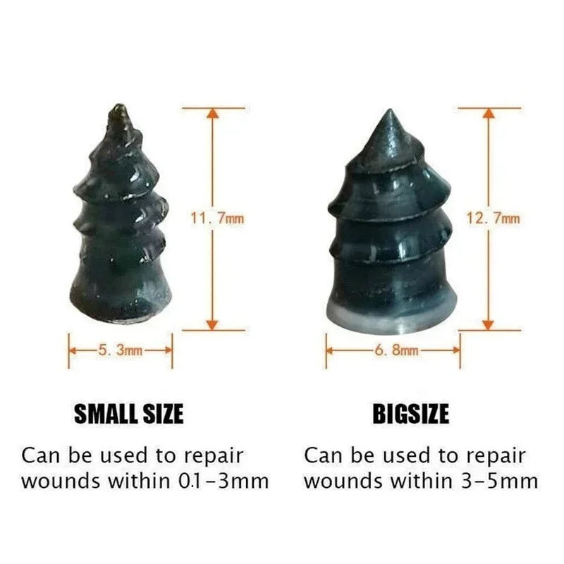 Tubeless Tire Puncture Repair Kit with Rubber Nails