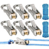 Heavy-Duty Rope Tensioner with Retractable Tie-Down