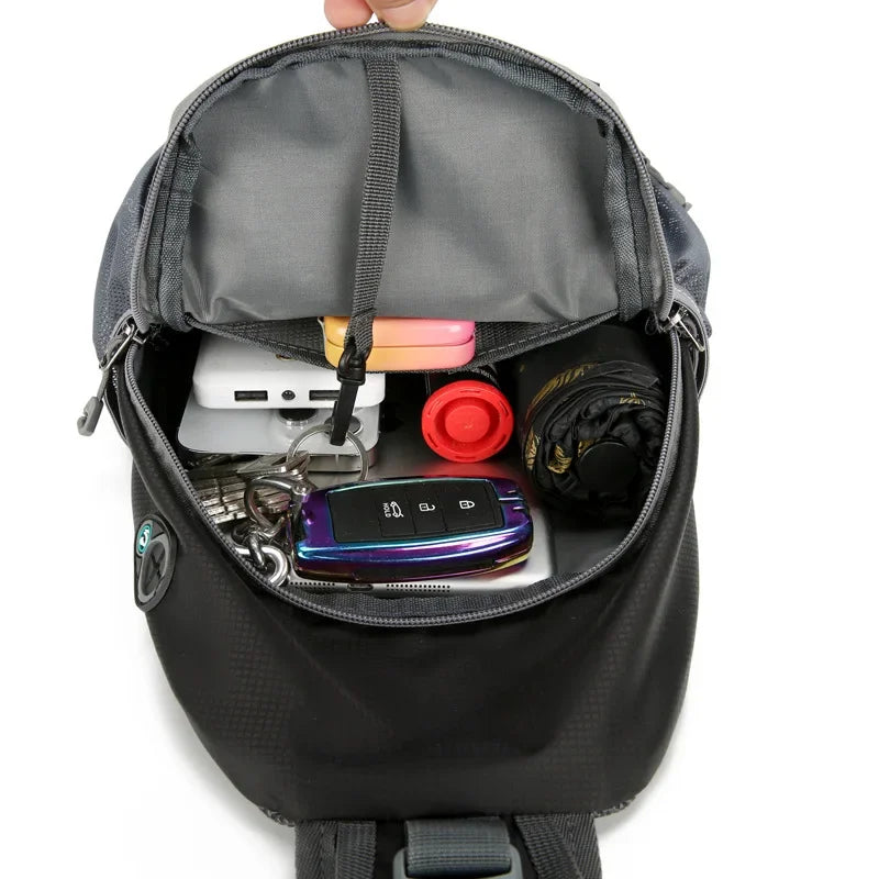 Waterproof Nylon Sling Chest Bag