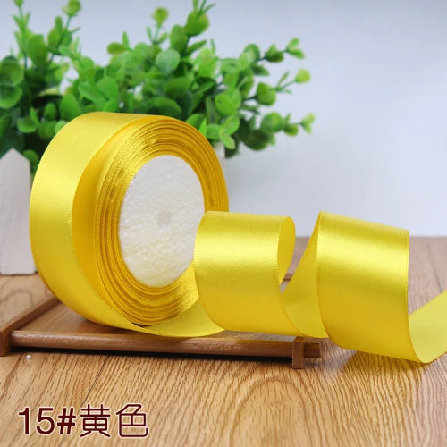 Silk Satin Ribbon Roll for Gift Wrapping, DIY Crafts, and Party Decor
