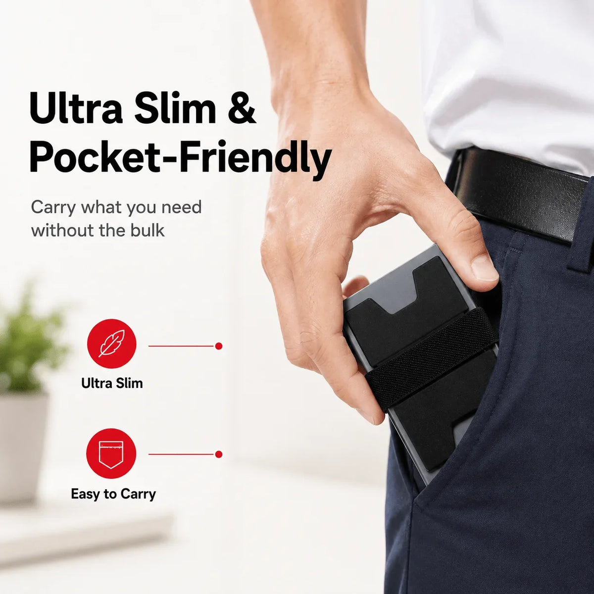 Slim RFID Blocking Aluminum Card Holder Wallet
