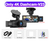 3-Channel 4K Dash Cam with Interior & Rear Cameras