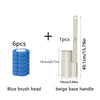 Dual-Use Toilet Brush Set with Holder