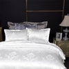 Silver Royal Luxury Duvet Cover Set with Pillowcases