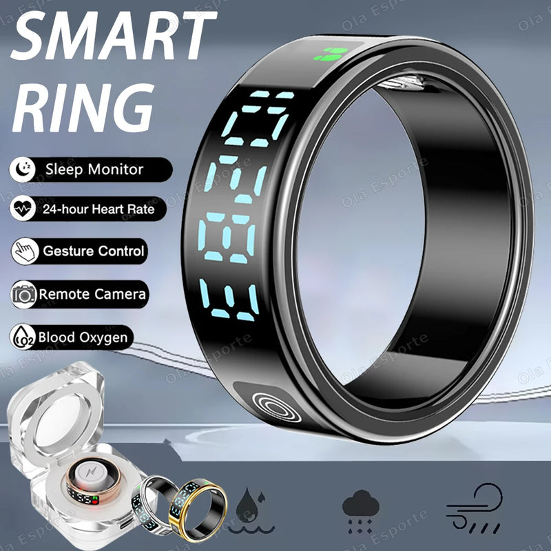 Smart Health Ring with LED Display