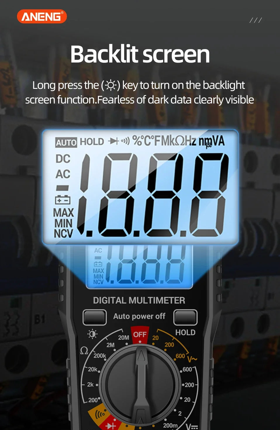 Compact Digital Multimeter with 2000-Count Accuracy for Home and Electrical Work