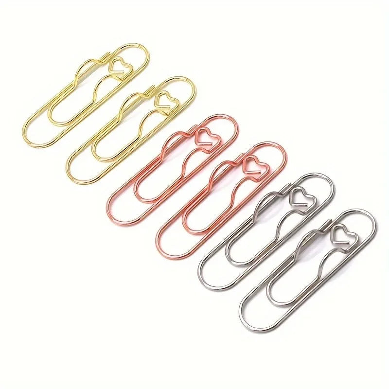 Multifunctional Love Pen Clips for Notebooks and Stationery (Set of 4)