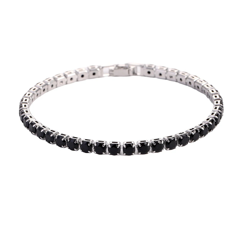Iced-Out Cubic Zirconia Tennis Bracelet