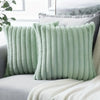 Striped Corduroy Throw Pillow Cover