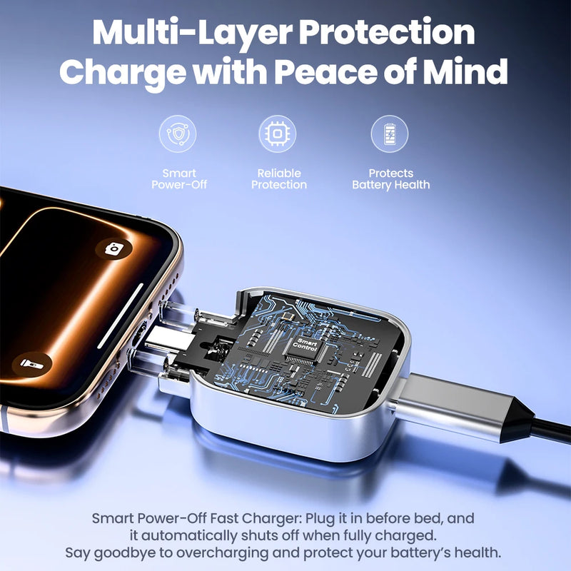 Cargador USB-C Inteligente con Apagado Automático
