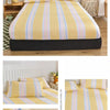 Non-Slip Fitted Sheet with Elastic Edges – Geometric Print, Soft Cotton Feel