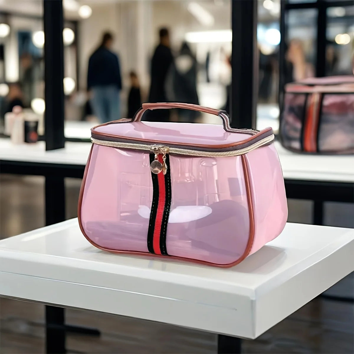 Transparent PVC Makeup Bag with Waterproof Design