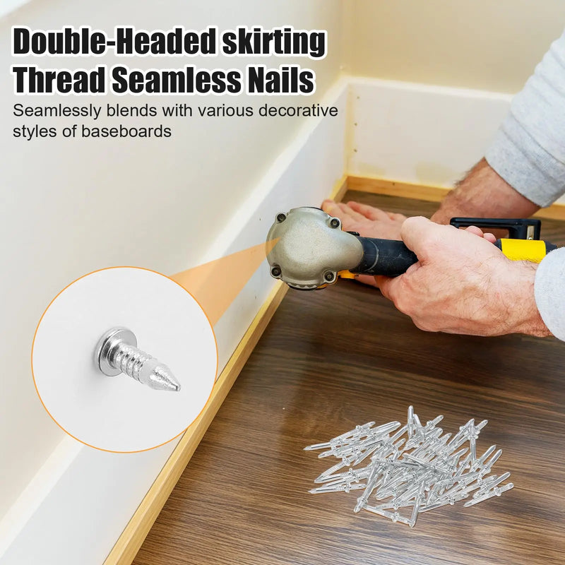 Invisible Skirting Nails for Seamless Molding Installation
