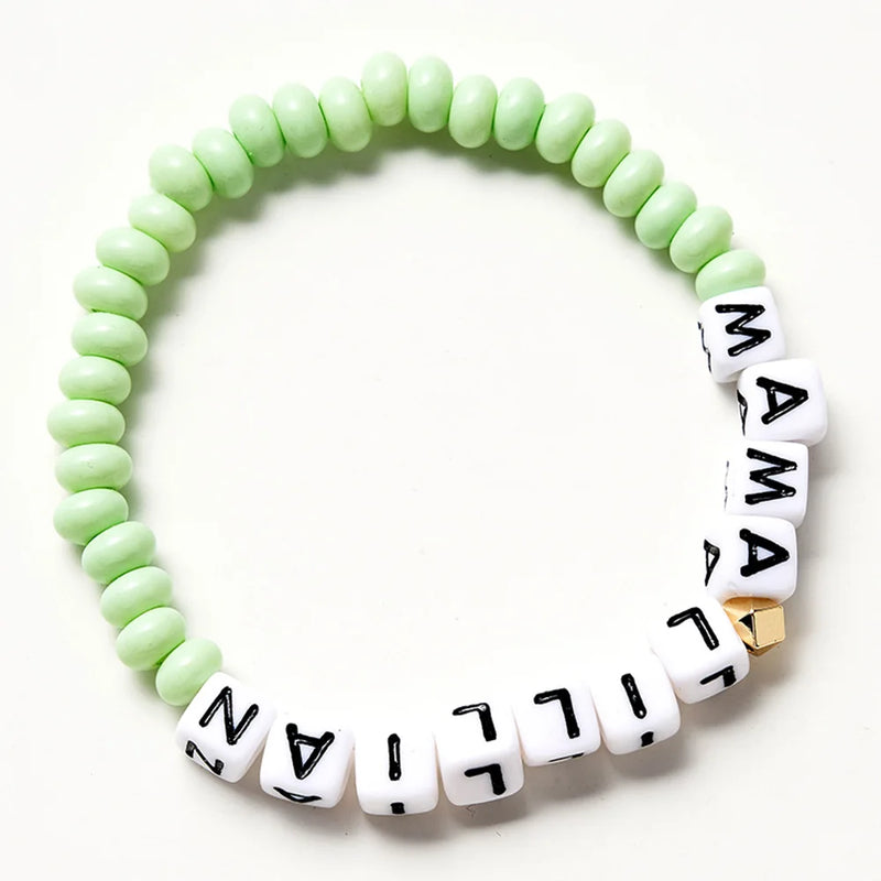 Bracelet de perles d'abaque personnalisé