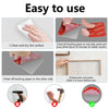 Instructions showing how to use heavy-duty double-sided adhesive pads for mounting car accessories.
