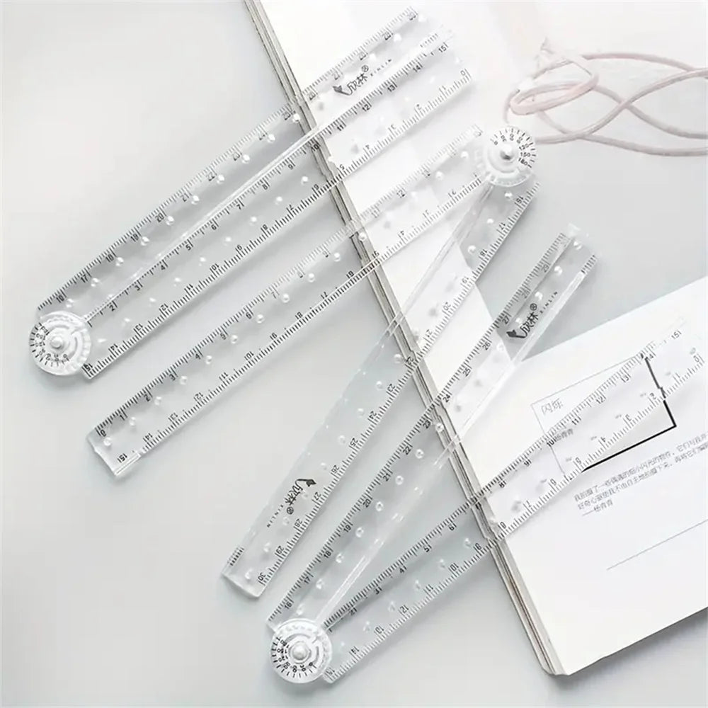Folding Acrylic Ruler with Clear Markings