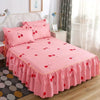 Floral Ruffle Bed Skirt with Matching Pillowcases