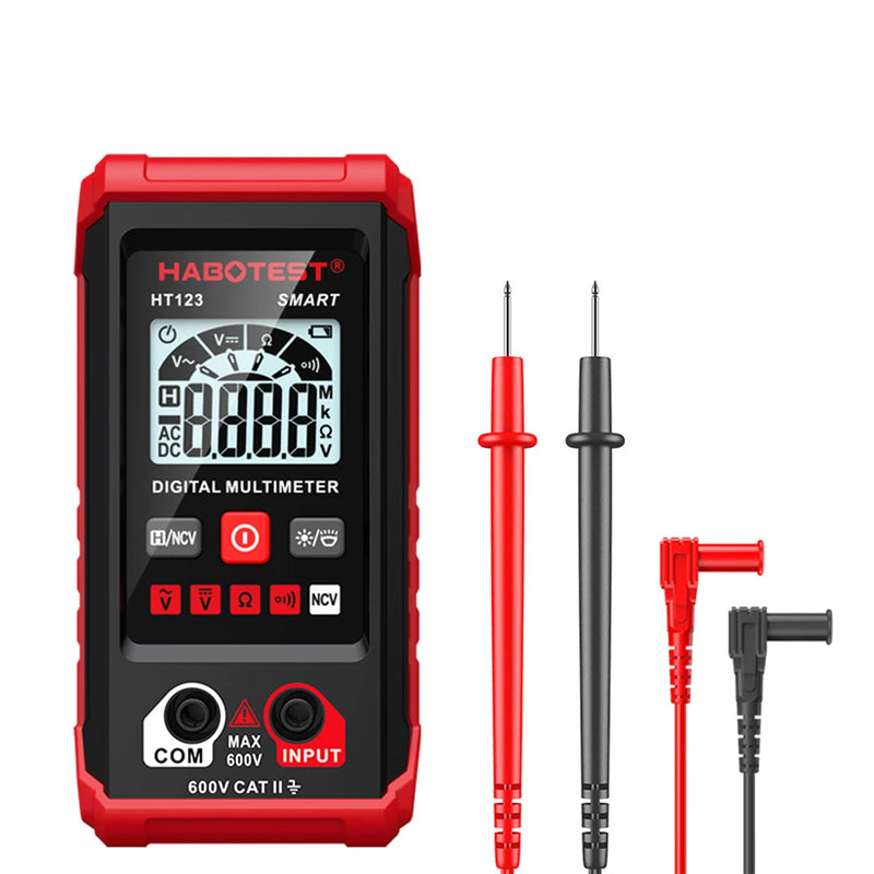 Compact Digital Multimeter with Auto-Ranging & Backlit Display
