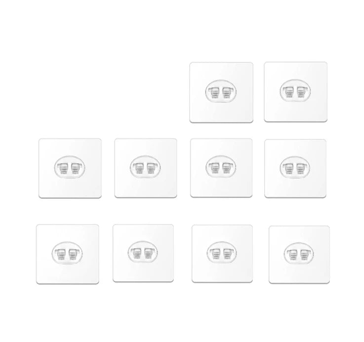 Clear Self-Adhesive Hooks (2-Pack)