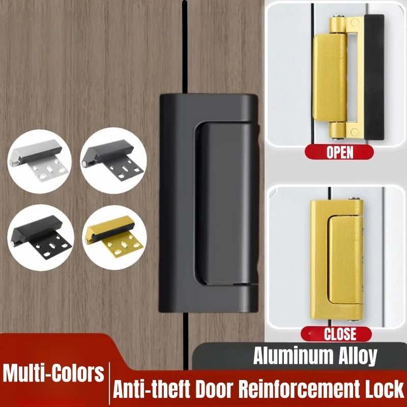 Verrou de renforcement anti-vol multi-couleurs, en position ouverte et fermée, avec composants en alliage d'aluminium