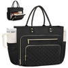 Versatile Water-Resistant Tote Bag with Laptop Sleeve and Cup Holder
