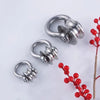 Three heavy-duty 304 stainless steel pulleys with silent bearings displayed on a white background.