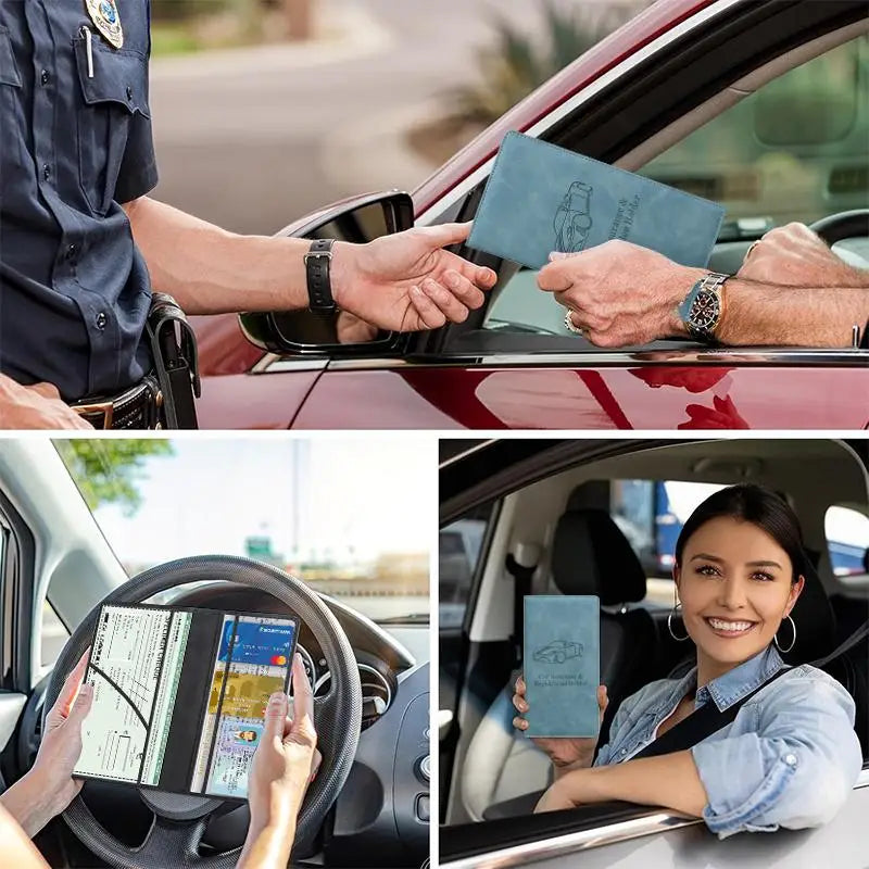Schlanker Dokumenten- & Versicherungshalter für das Auto