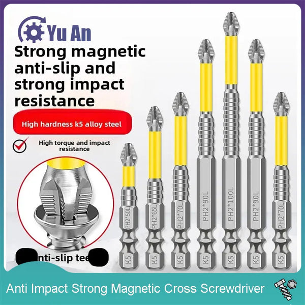 High-Torque Magnetic Screwdriver Set with Non-Slip Grip