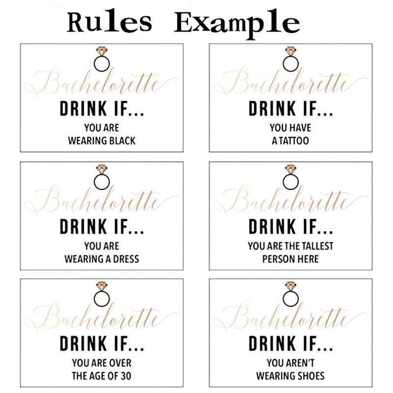 Cartes à gratter pour jeu de soirée entre futures mariées