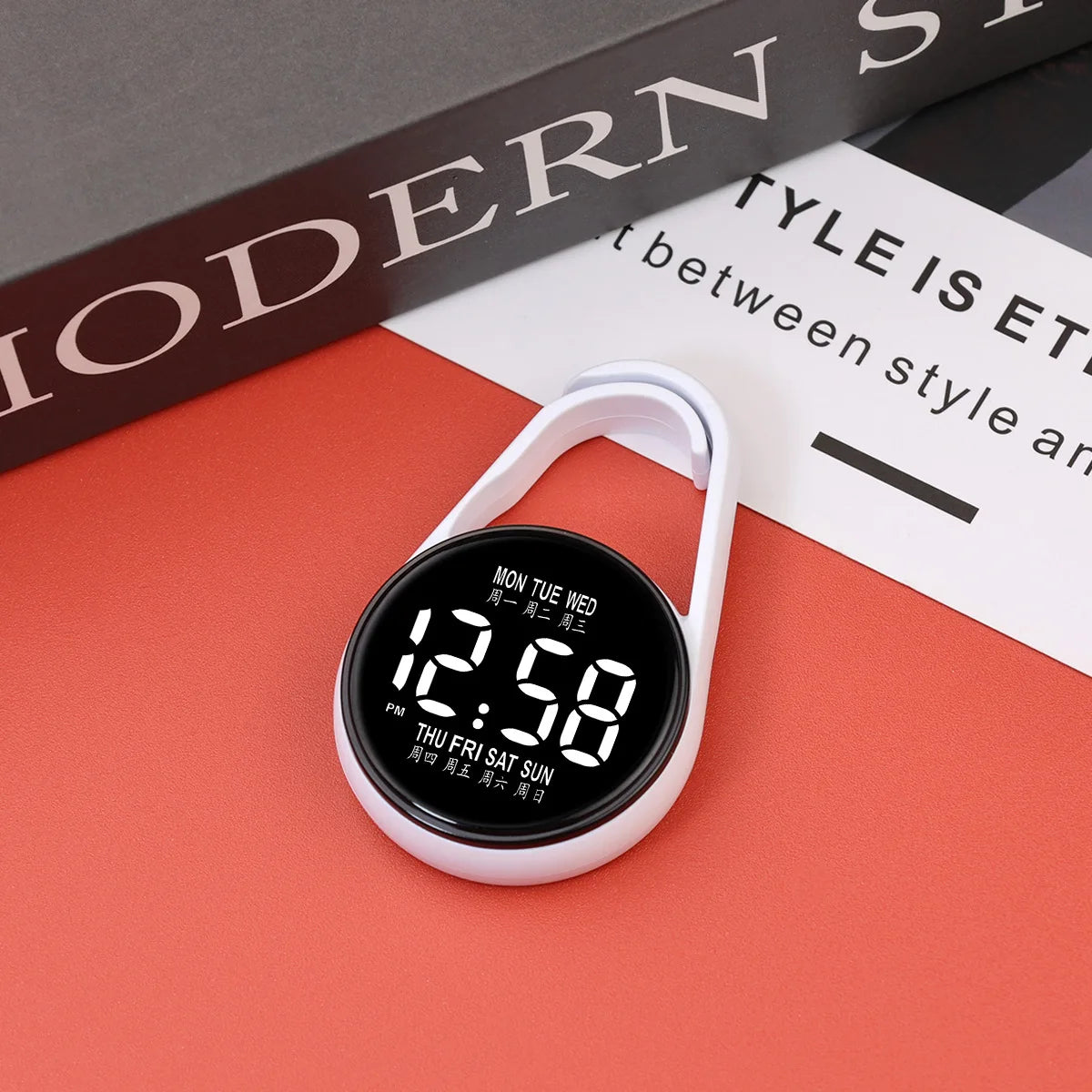 LED Hanging Digital Pocket Watch with Night Light