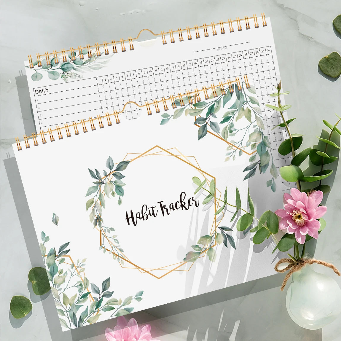 Daily Habit Tracker & Goal Planner Journal