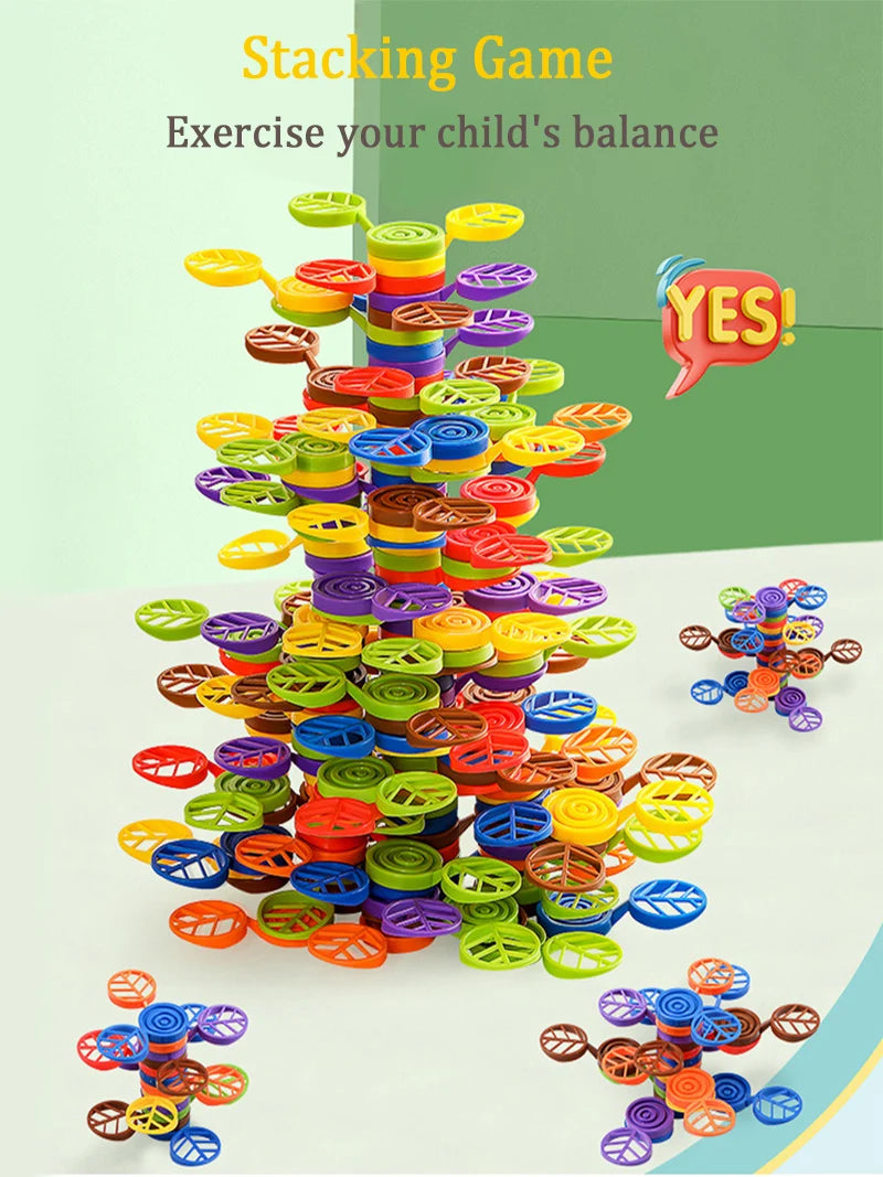 Rainbow Balance Tree Stacking Game