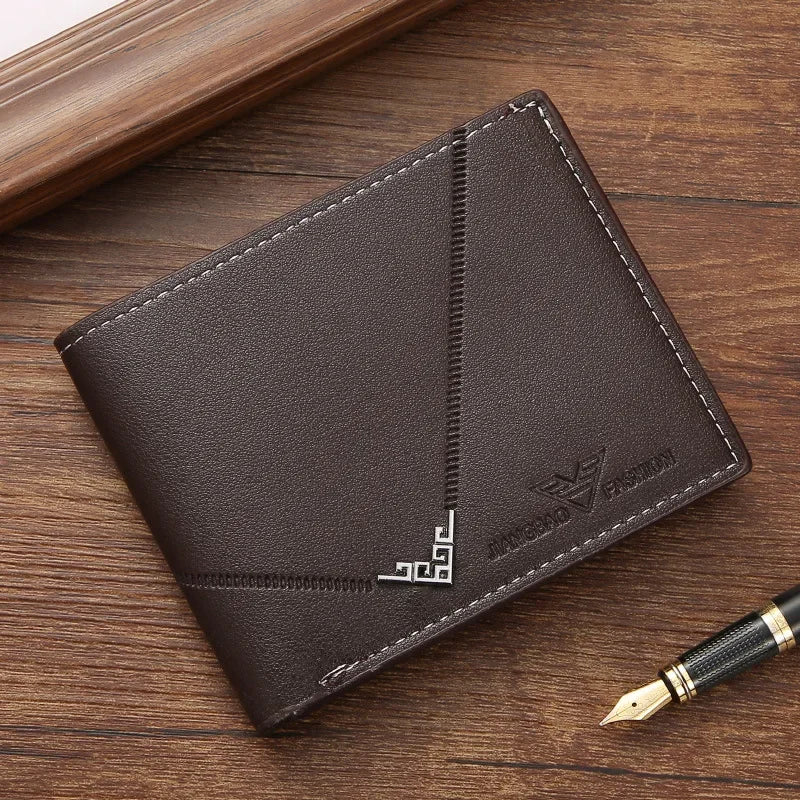 Slim RFID-Blocking Leather Bifold Wallet with Cash Clip