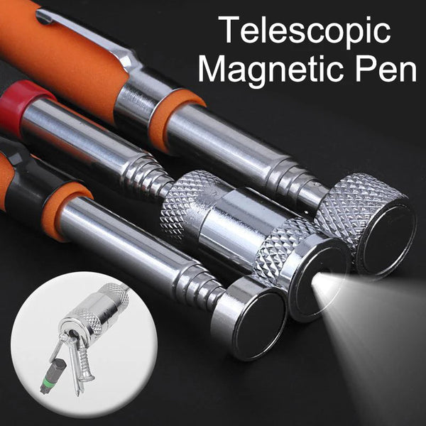 Telescopic Magnetic Pickup Pen with Pocket Clip