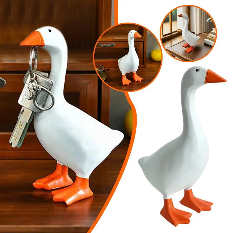 Soporte de Llaves y Organizador de Escritorio con Forma de Pato Magnético