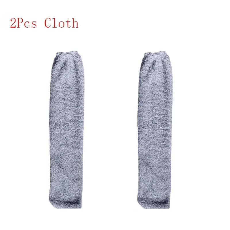 Two gray telescopic microfiber duster brushes shown vertically